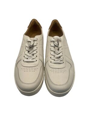 NISOLO Men's Beto Go-To Court Sneakers Size 8.5 Off White/Cream Leather